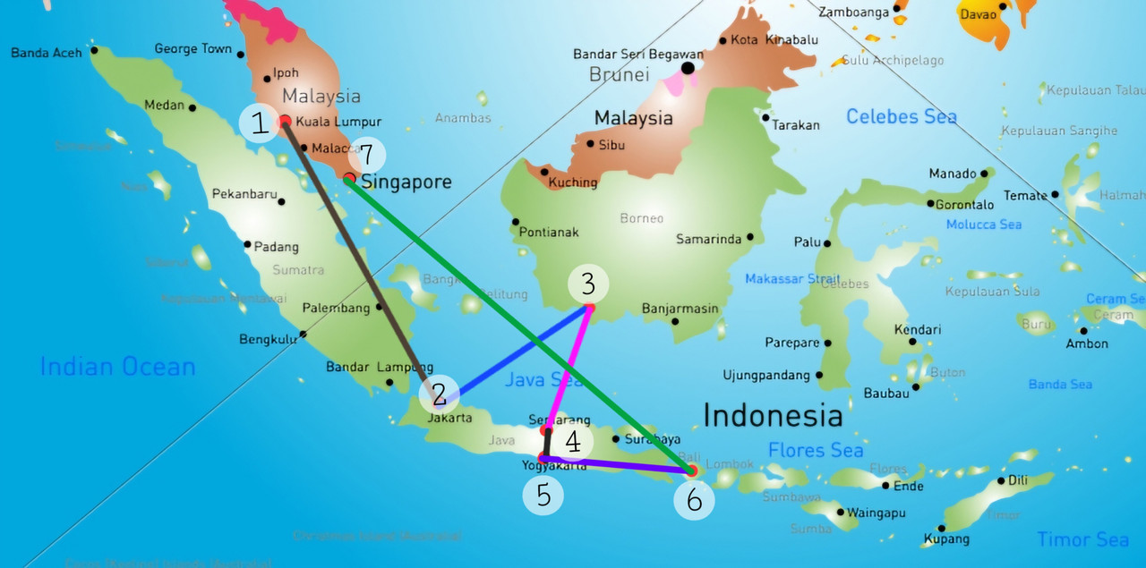 INDONESIA JULIO 2024 (KUALA LUMPUR- BORNEO- YOGYAKARTA- BALI- SINGAPUR) - Blogs de Indonesia - RESUMEN DE LA PLANIFICACIÓN DEL VIAJE (1)