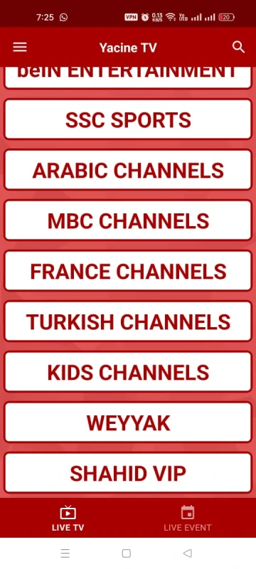 Yacine TV extra channels group