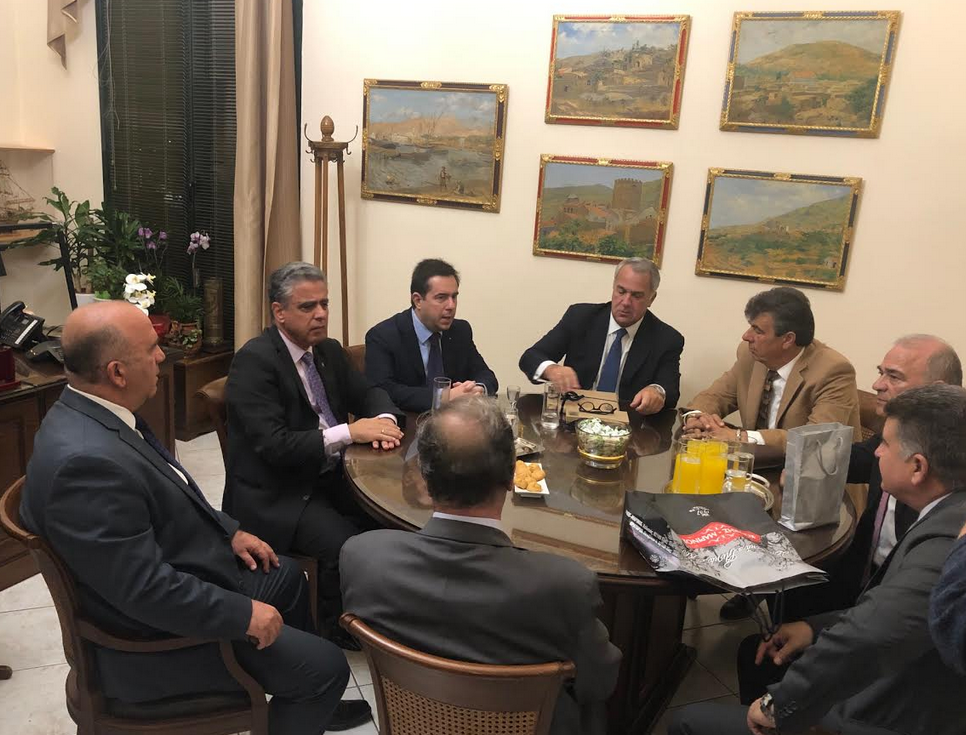 ΣΥΝΑΝΤΗΣΗ ΚΑΡΜΑΝΤΖΗ ΜΕ ΤΟΝ ΥΠΟΥΡΓΟ ΑΓΡΟΤΙΚΗΣ ΑΝΑΠΤΥΞΗΣ ΚΑΙ ΤΡΟΦΙΜΩΝ