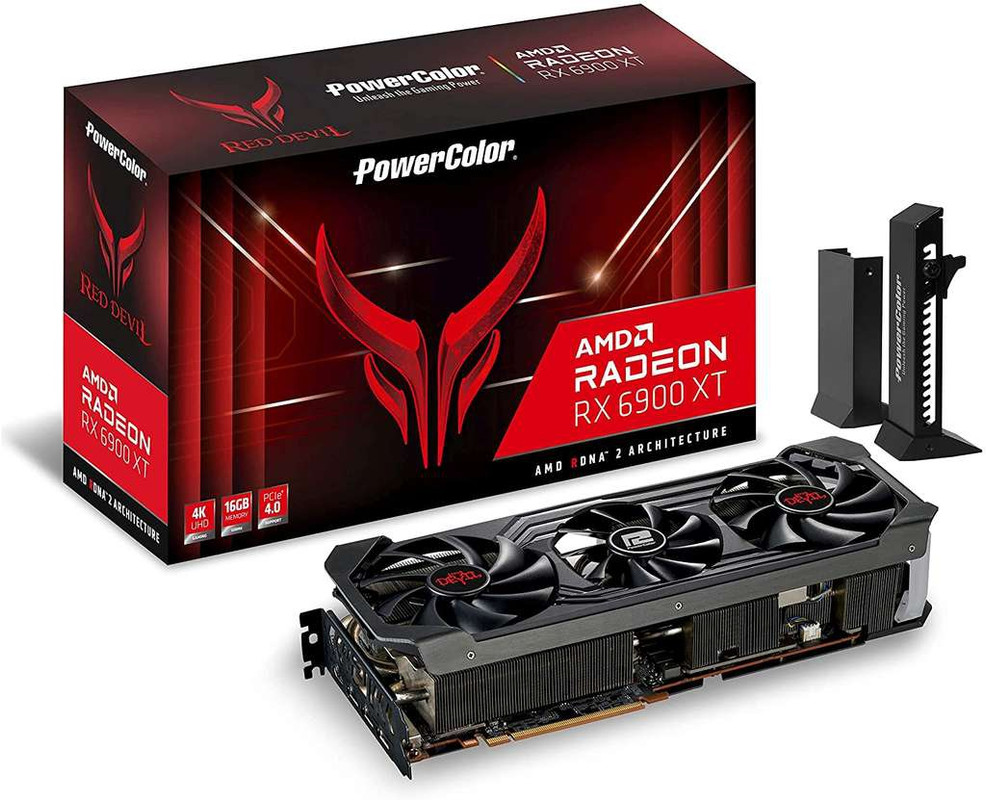 Amazon: PowerColor Renewed Red Devil AMD Radeon RX 6900 XT (17997) versión Ultimate (18,977) 
