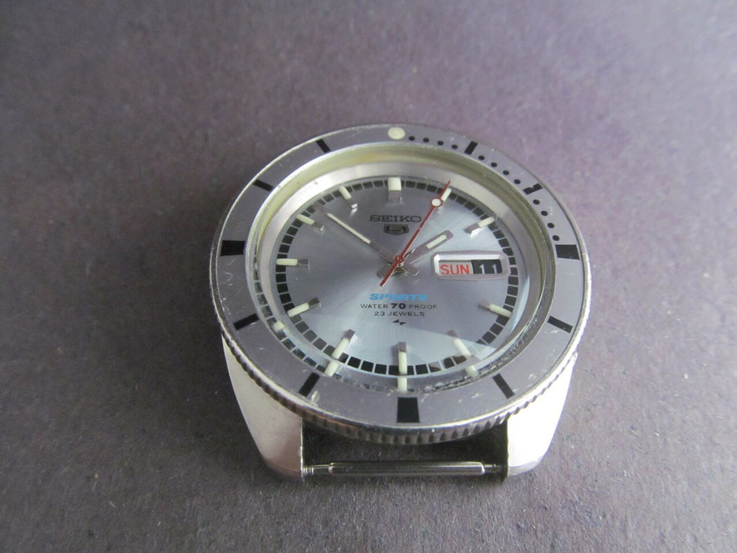 WITHDRAWN Seiko 5129-8090 silver dialed dive watch, serviced, relumed,  