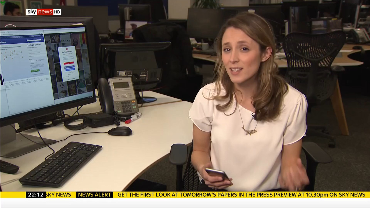 27 January - 22.00.00 - Sky News At 10. Anna Jones with the main