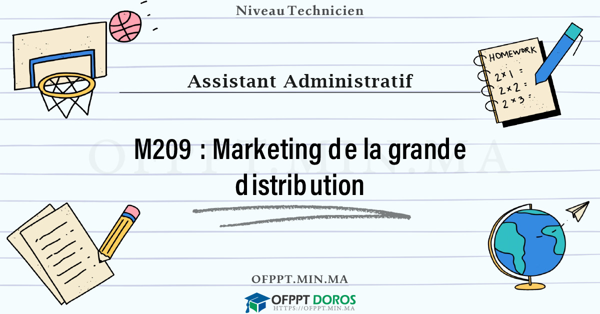 Sommaire détaillé du cours Marketing de la grande distribution M209 OFPPT - Structure du module