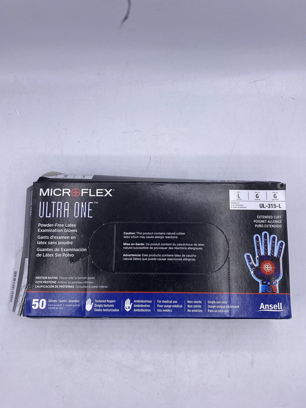 MICROFLEX ULTRA ONE UL-315-L POWDER-FREE LATEX EXAMINATION GLOVES 50 CT