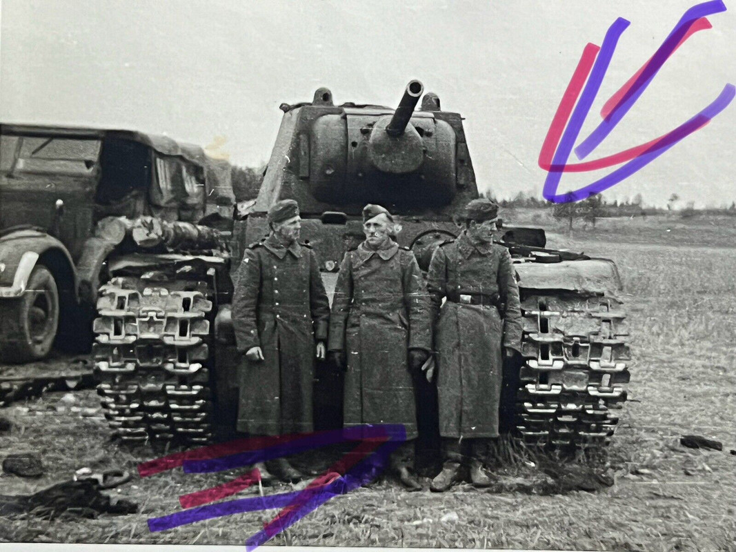 Deutsche Foto 2Wk Russische Panzer T34 Russland Fotoalbum Russia Tank
