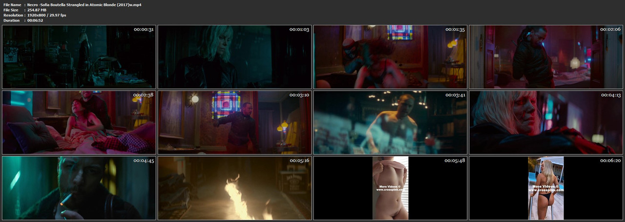 Necro -Sofia Boutella Strangled in Atomic Blonde (2017)w.mp4