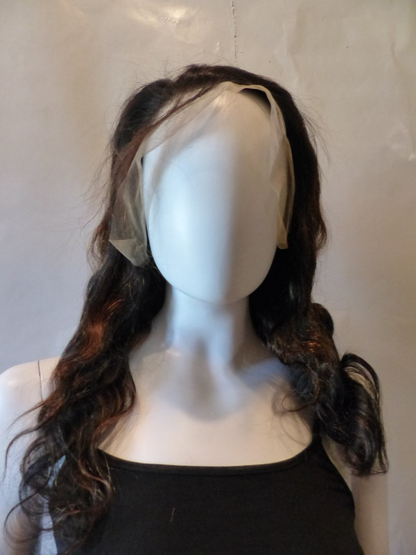 18" DARK BROWN BODY WAVE 13X4 LACE FRONT HAIR WIG