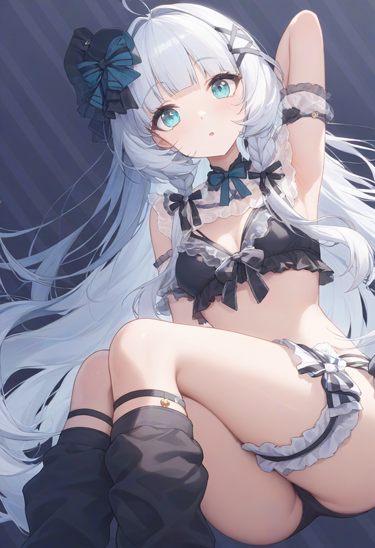 1girl, striped background, {{{close-up, head focos, aqua eyes}}}, long hair, him s-1351398135