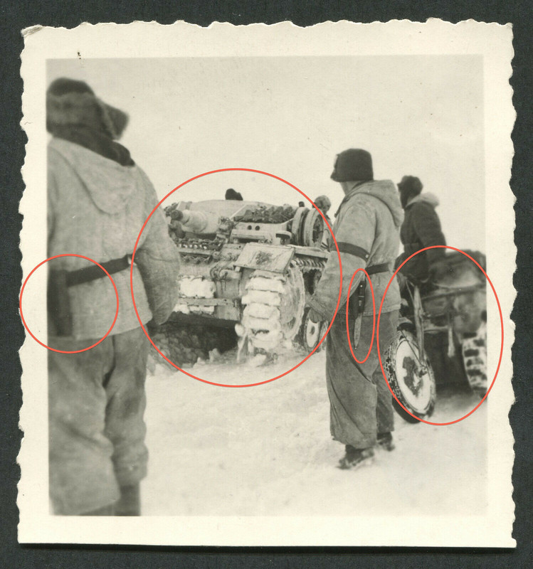 Orig. Fotos Leichtgeschütz-Abt 424 FINNLAND Suomi 1943 Winterkam