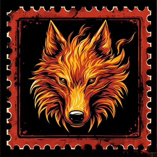 Postal-stamp-style-art-of-a-fl-32