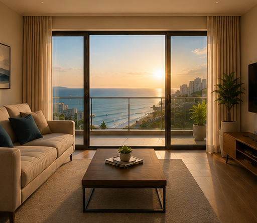 Living Room Balcony Glass Window Film