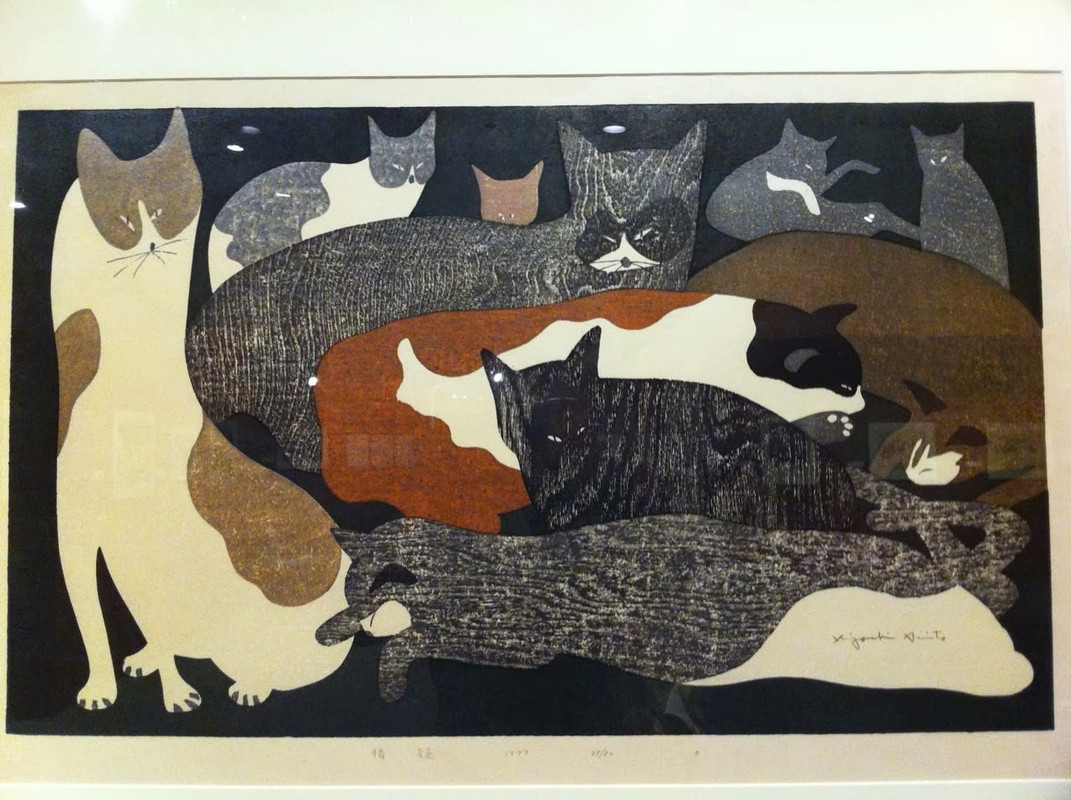 13-Kiyoshi-Saito-Multi-Colored-Cats