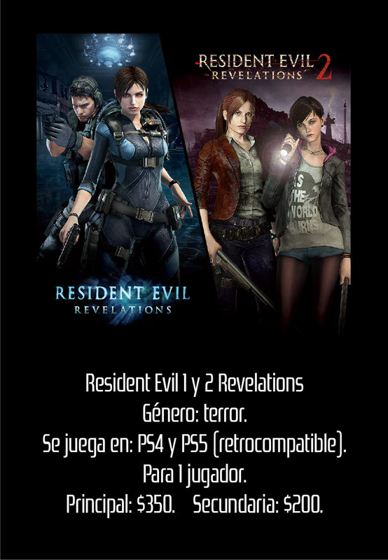 Resident Evil 1 y 2 Revelations