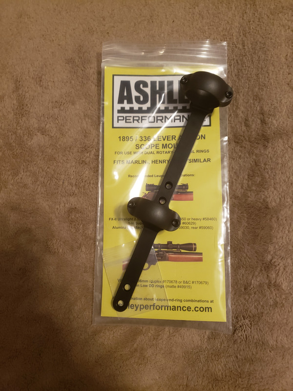 Marlin 1895 / 336 Ashley Scope Base w/Leupold DD Rings 24hourcampfire