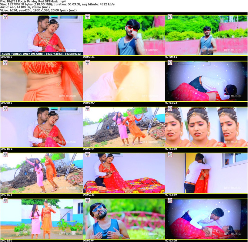 Bhj751 Pooja Pandey Red DFTMusic