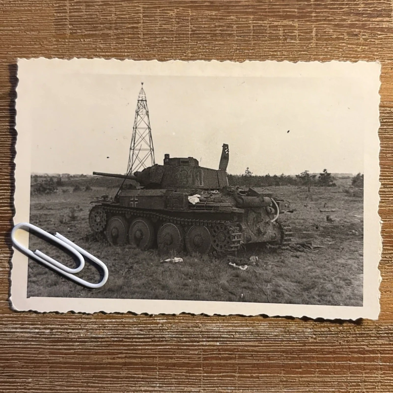 Panzer Tank Fahrzeug Panzermann Technik Division 10x7 Original Foto 2 WK