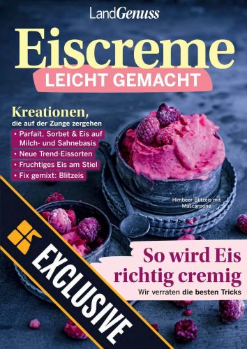 Cover: LandGenuss Magazin Eiscreme Leicht Gemacht 2023