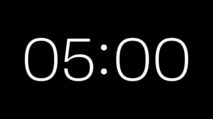 Destello Alpha Channel: Cuenta Regresiva de 5 Minutos en Alta Resolución