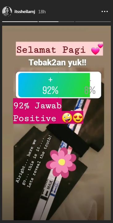 Unggahan jajak pendapat Sheila Marcia