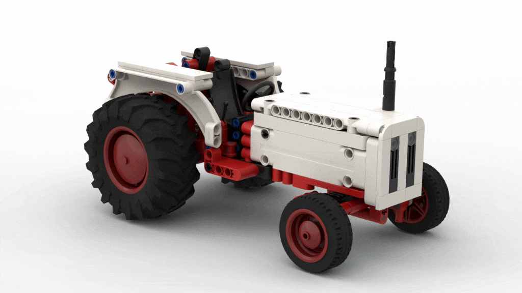 Lego Technic David Brown 885 Tractor MOC - Premium Building Instructions