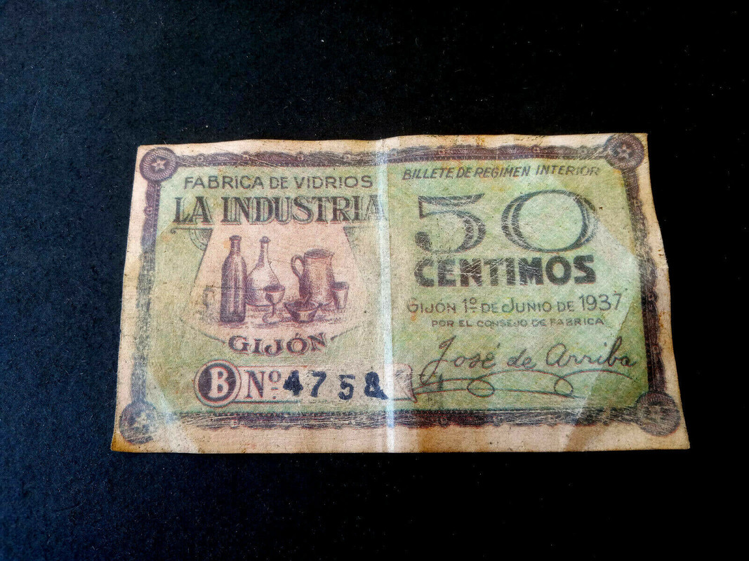 Billetes locales de Asturias falsos a subasta en ebay Facsimil-2