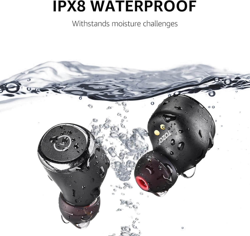 TOZO T10 earbuds being used during exercise