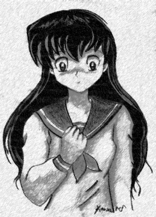 Hình vẽ Kikyou, Kagome, Sango bộ Inuyasha - Page 17 Kagome_by_hisao