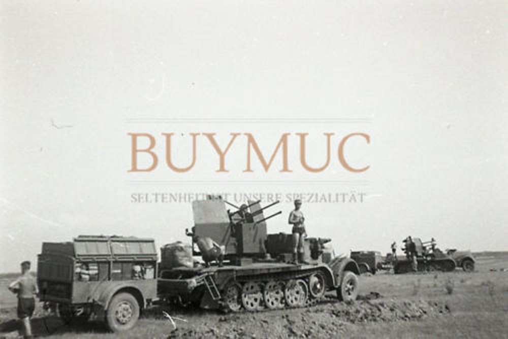 sdkfz anhänger geschütz flugabwehr selten!!
