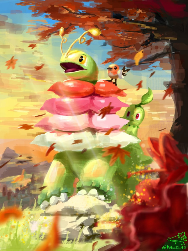 chikorita-meganium-fletchling-and-mega-m