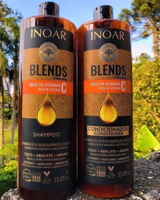 Kit Shampoo e Condicionador Blends Vitamina C 1L INOAR