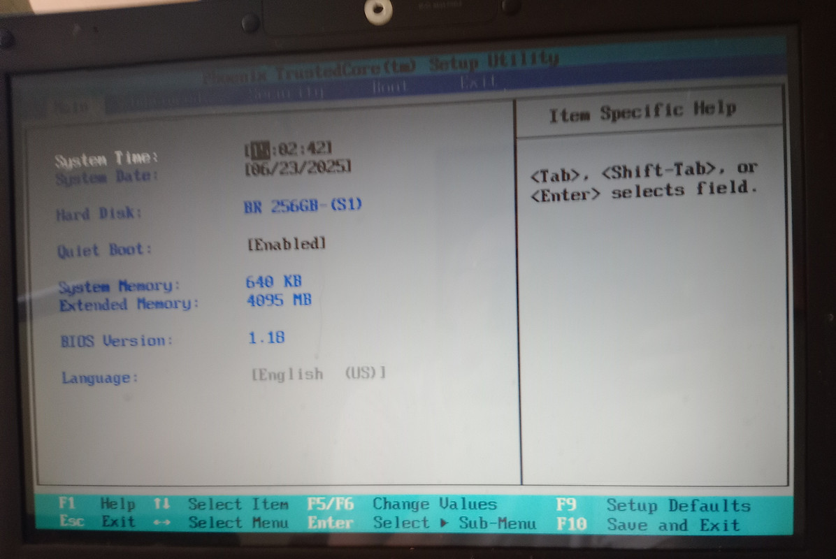 Биос стал 1.18