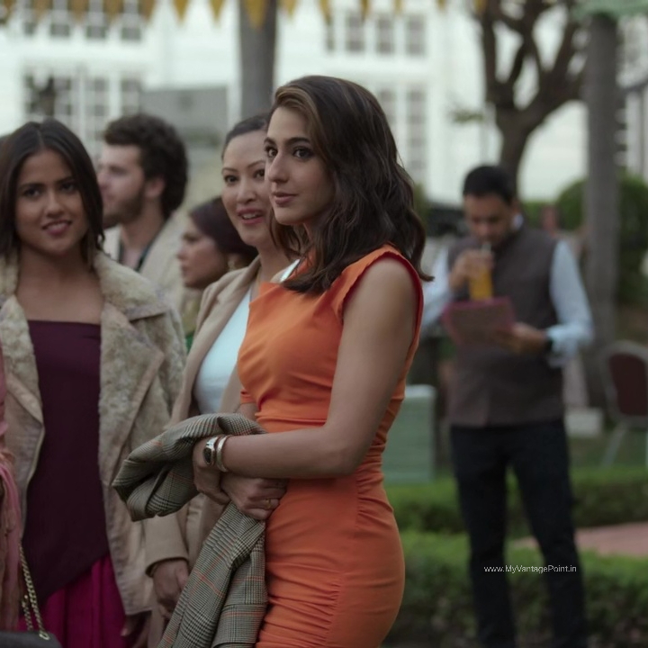 orange-dress-of-sara-ali-khan-in-murder-mubarak-2024-movie