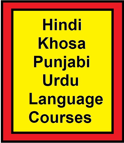 hindi, xhosa, punjabi & urdu language courses