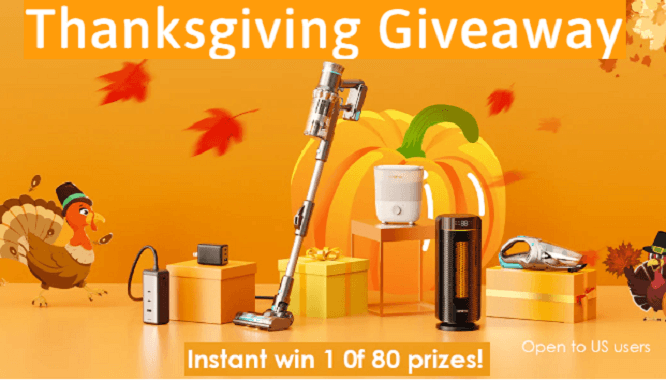 Win Big in Oraimo’s Thanksgiving Giveaway – 80 Prizes Up for Grabs!