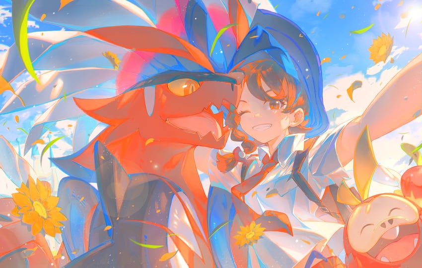 juliana-fuecoco-and-koraidon-pokemon-and