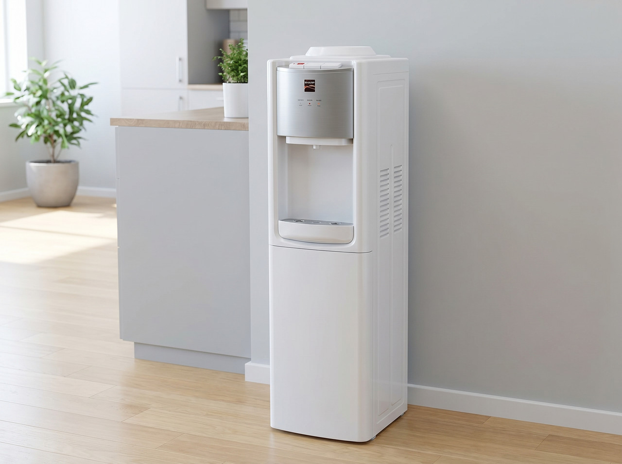 Bebedero y dispensador de agua de carga superior Kenmore en color blanco