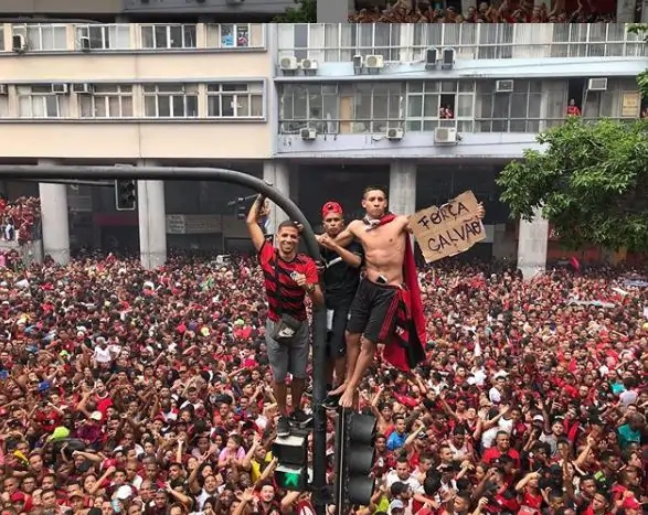 Mosaico da torcida do Flamengo