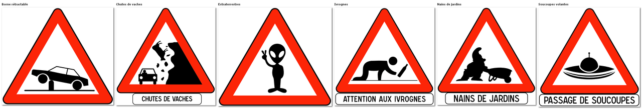 Panneaux étranges