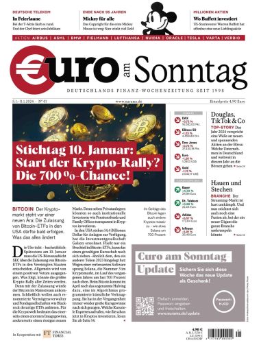 Euro am Sonntag Finanzmagazin No 01 vom 5  Januar 2024