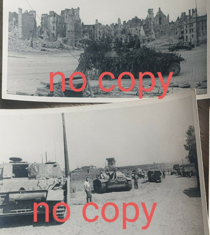 orig. foto Polen-Warschau 1944 PzAbt 302 (fkl), Technik, Panzer