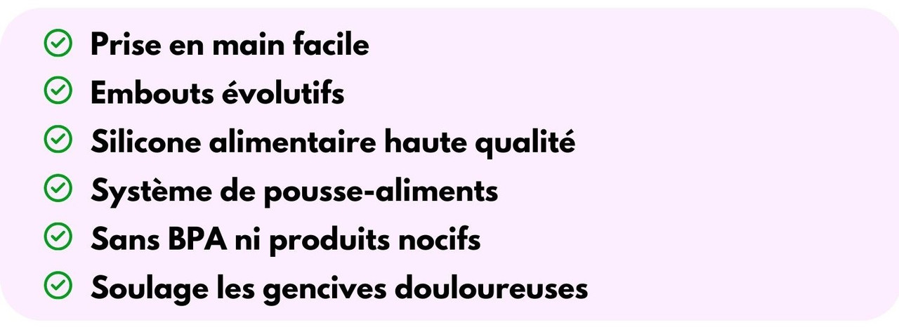 Grignoteuse en Silicone pour bébé - Découverte des aliments