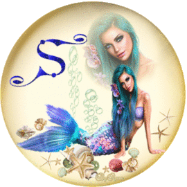 Sirena con Cabello Verde S