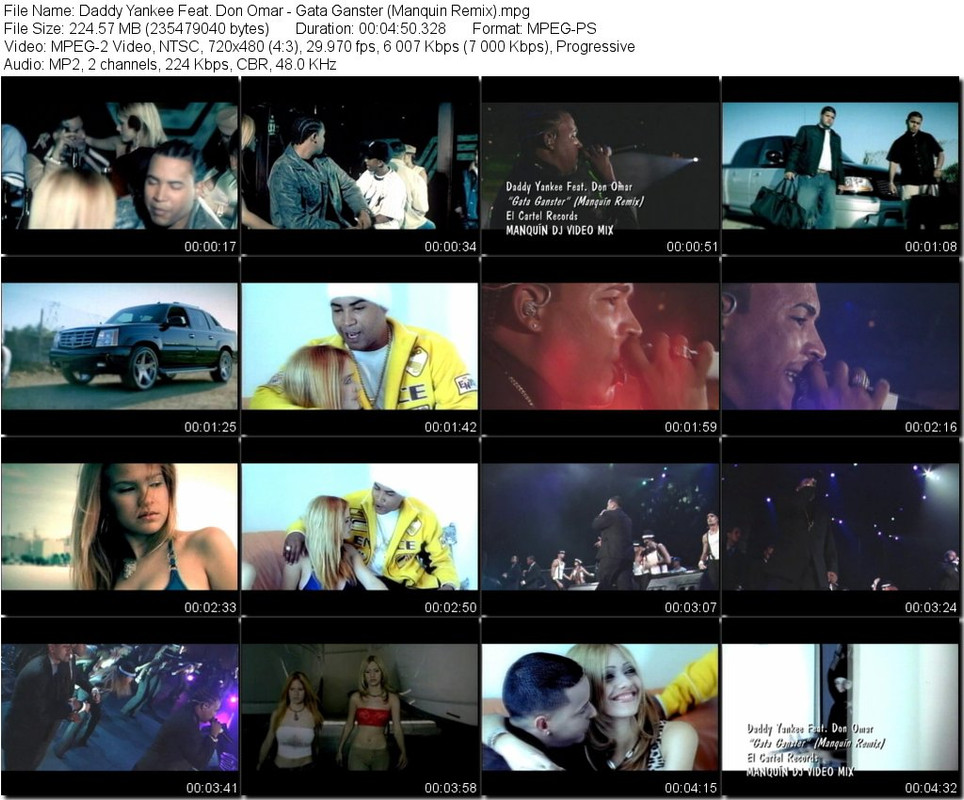 Daddy Yankee Feat. Don Omar - Gata Ganster (Manquin Remix).mpg_tn