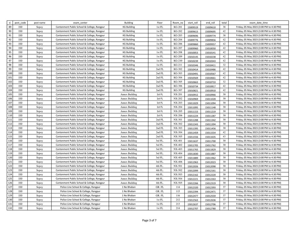 Rangpur-VAT-Sepoy-Exam-Seat-Plan-2023-PDF-3