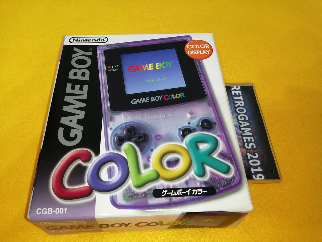 NINTENDO GAME BOY COLOR CLEAR PURPLE BOXED MATCH SERIAL | eBay