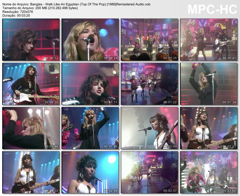 Bangles - Walk Like An Egyptian (Top Of The Pop) [1986]Remastere