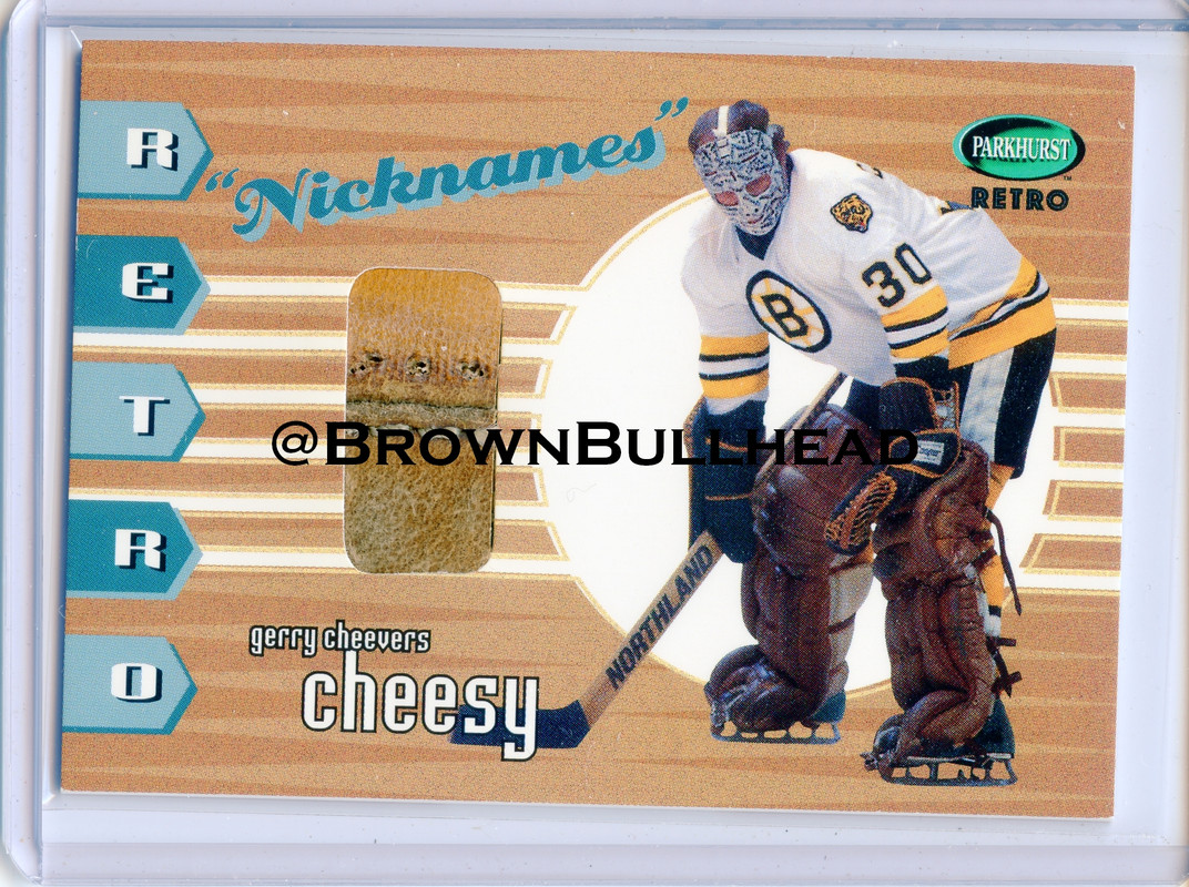 Nicknames RN-06 Gerry Cheevers Boston Bruins COPY 3A