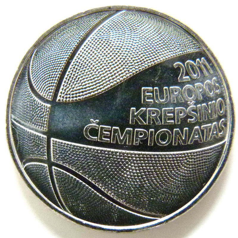 1 Litas. Lituania (Eurobasket 2011) LIT-1-Litas-2011-Eurobasket-2011-rev