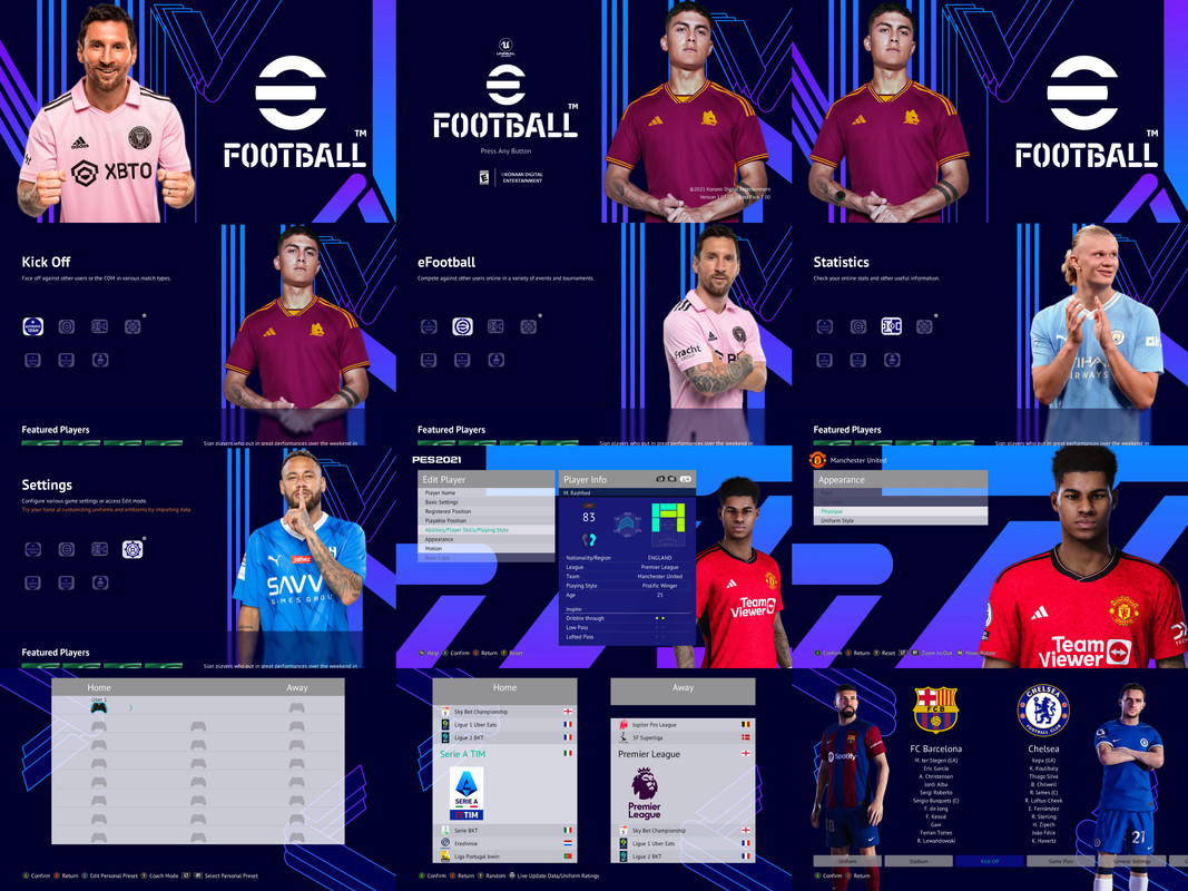 EFOOTBALL 23-24 PURPLE BLUE