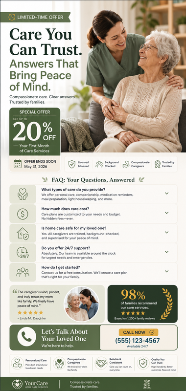 Senior Care Trust Campaign FAQ Explainer Generator